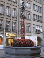 ベルン市内に100以上、旧市街に11ある噴水
