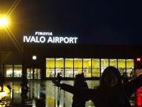 IVALO空港前