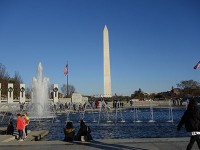 第2次世界大戦記念碑からワシントン記念塔