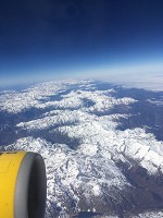 飛行機より、ピレネー山脈