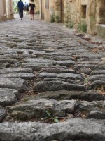 古い石畳の道