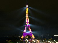 パリ　エッフェル塔ライトアップ