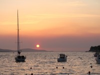 アドリア海の夕陽