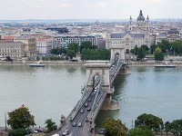 ブダペスト　くさり橋とペスト地区