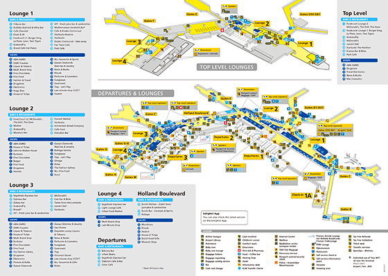 スキポール空港マップ
