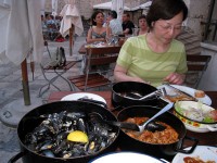 ドブロブニクで海の幸に満足。クロアチアの料理は、食べやすい味でした。