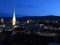 チューリッヒの夜景（チューリッヒ大学から）