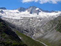 ベルリーナヒュッテから見た氷河