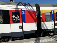 スイス国鉄車両 1等と2等 自転車乗車可