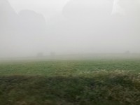 車窓は霧
