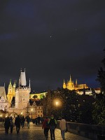 プラハ城夜景