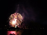 ブレッド湖の花火