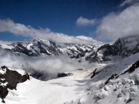 Eigerwand から見る氷河