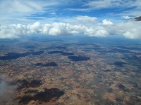 上空から見たケニアの大地