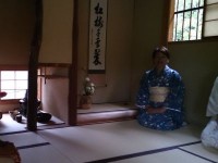 日本庭園でのお茶会