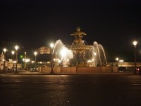 夜のコンコルド広場