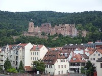 ハイデルベルクの山の上の城